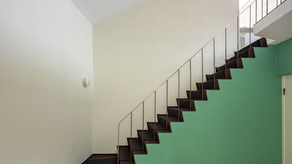 Spisestuen i Arne Jacobsens eget hus i Klampenborg