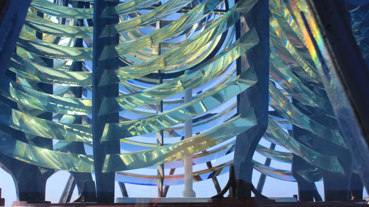 Detalje af lanternen i Skagen Grå Fyr. 