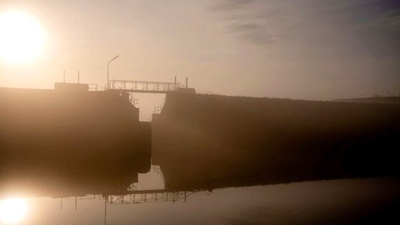 Vidå sluse om vinteren