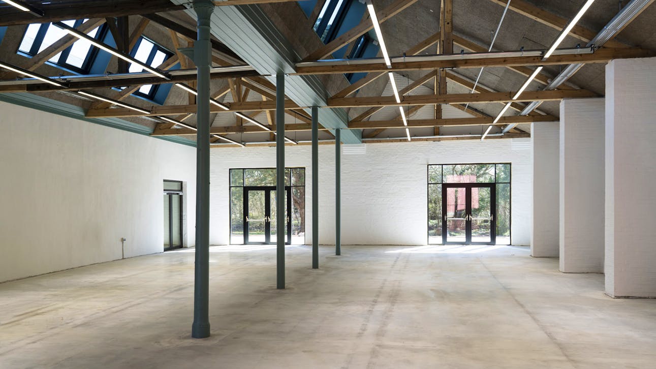 Hal 4 og 5. Hallerne er genrejst og transformeret til nye formål.