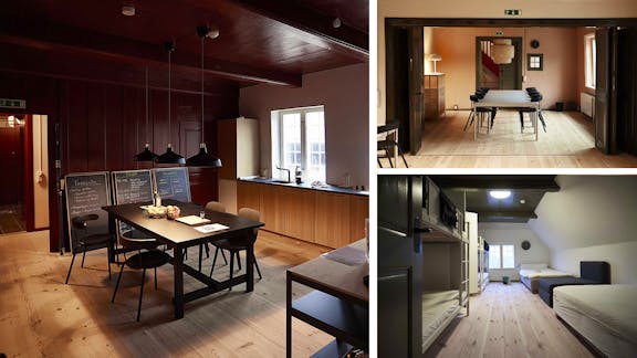 Værelser på marskgården i Højer