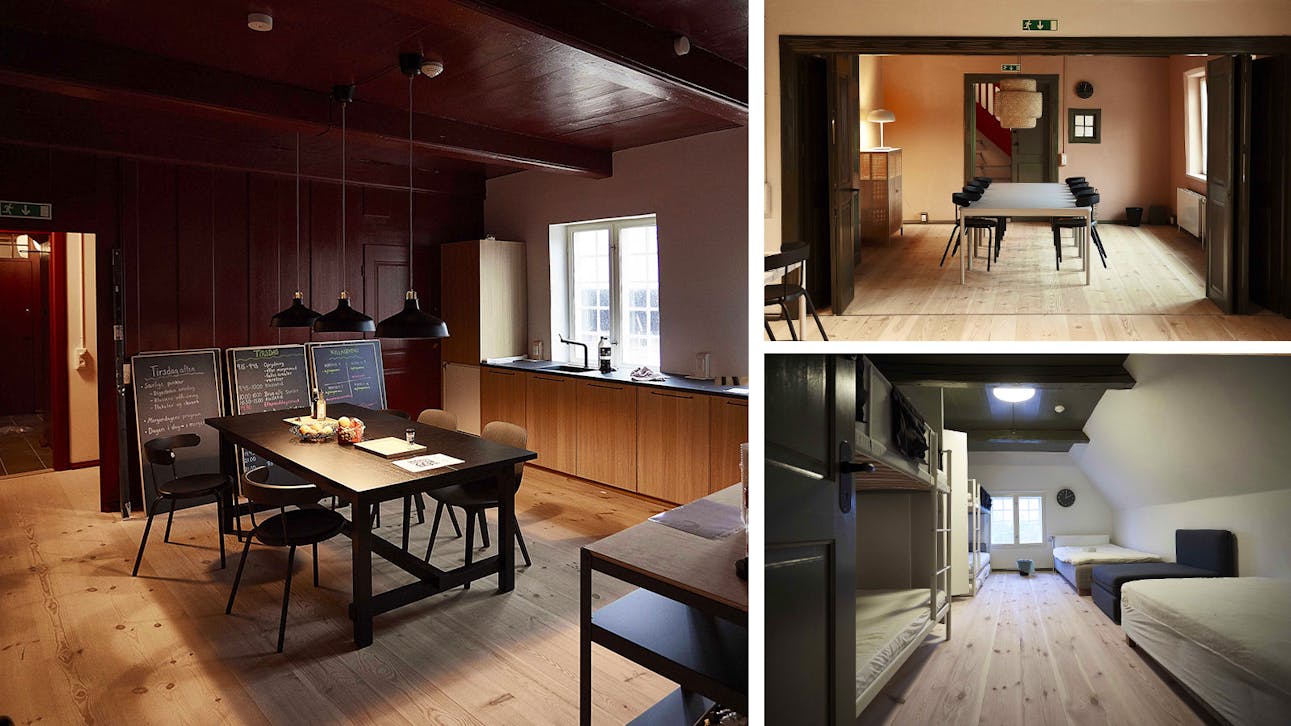 Værelser på marskgården i Højer