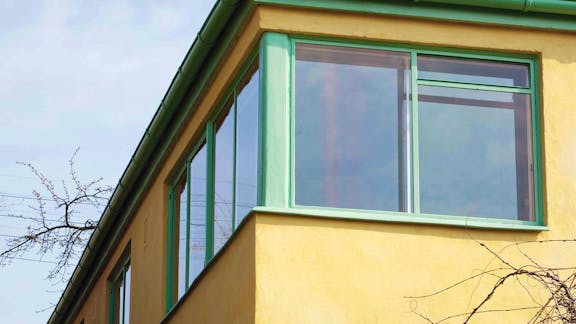 Hjørnevinduet i Edvard Heibergs eget hus