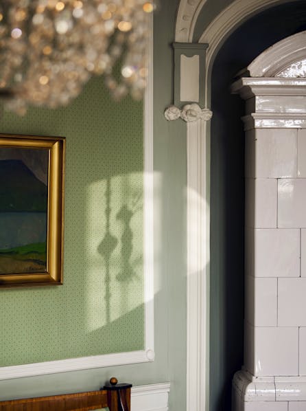 Detalje fra interiøret på Hindsgavl Slot.