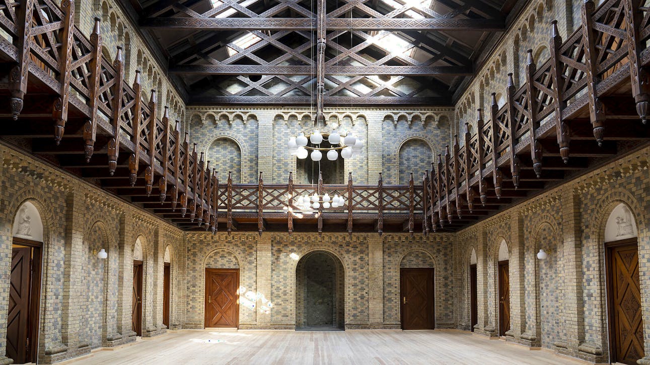 Aula i Søetatens Pigeskole.