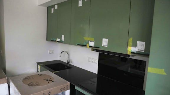 MiniCO2 Etagehus Præfab med køkken monteret