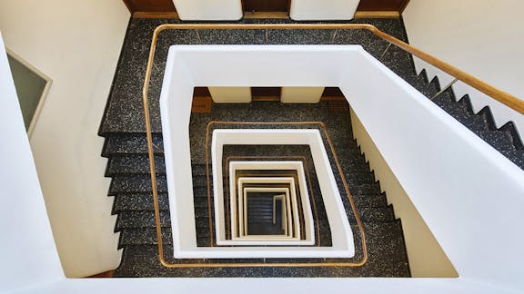 Trappeopgangen i nr. 78.