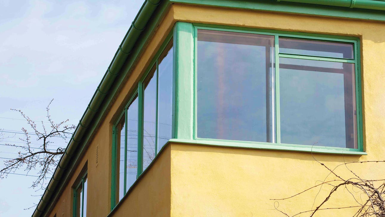 Hjørnevinduet i Edvard Heibergs eget hus